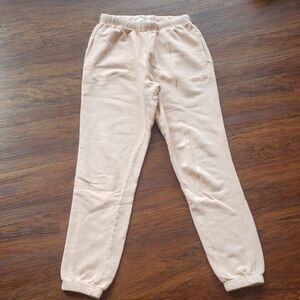 Spiritual Gangster Peach Chic Feminine Y2K Retro Streetwear Joggers Size Small